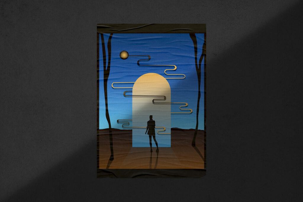 Mockup self portrait